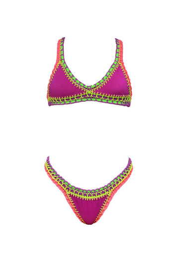 Bikini “Violae” - Double Face Handmade in Brazil - Franticsince1990