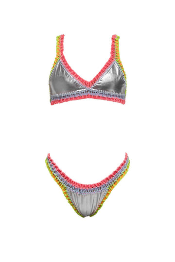 Bikini “Ibisco” - Double Face Handmade in Brazil - Franticsince1990