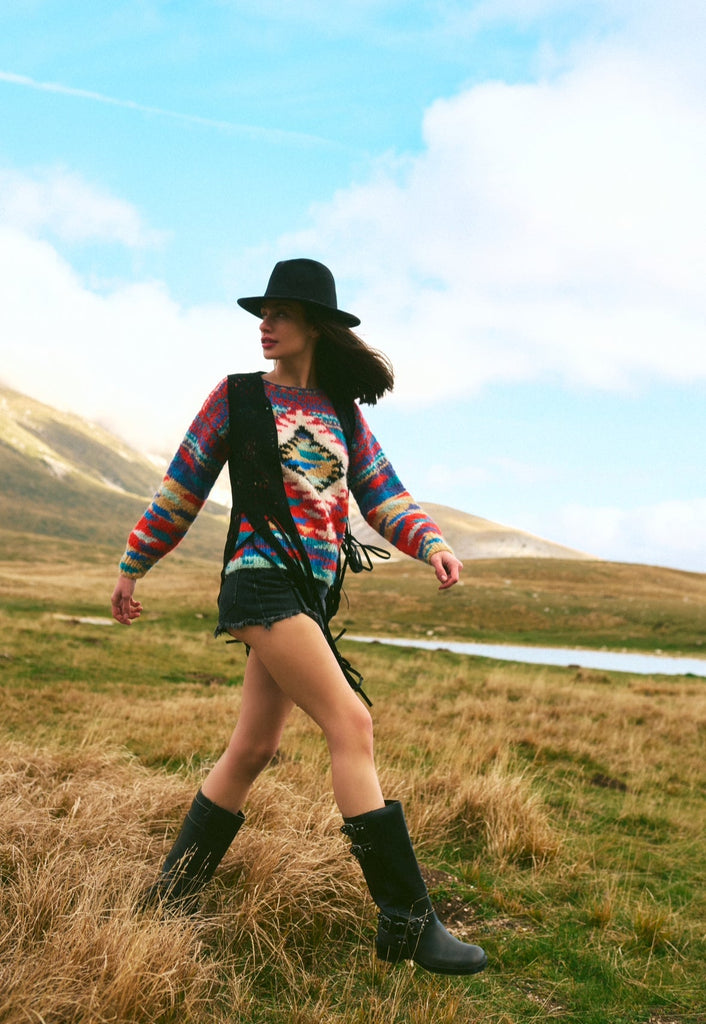 Cardigan,Sweater,Knit,Cozy,Wool,Cotton, Maglione Northen Lights